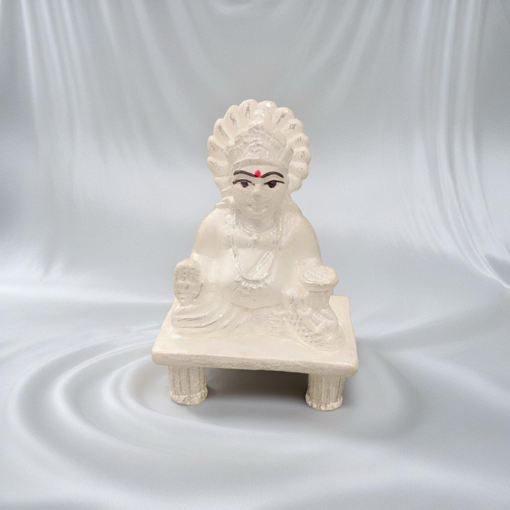 Pure 925 Chandi Kuber Ji Maharaj Idol - Dhan Ke Devta
