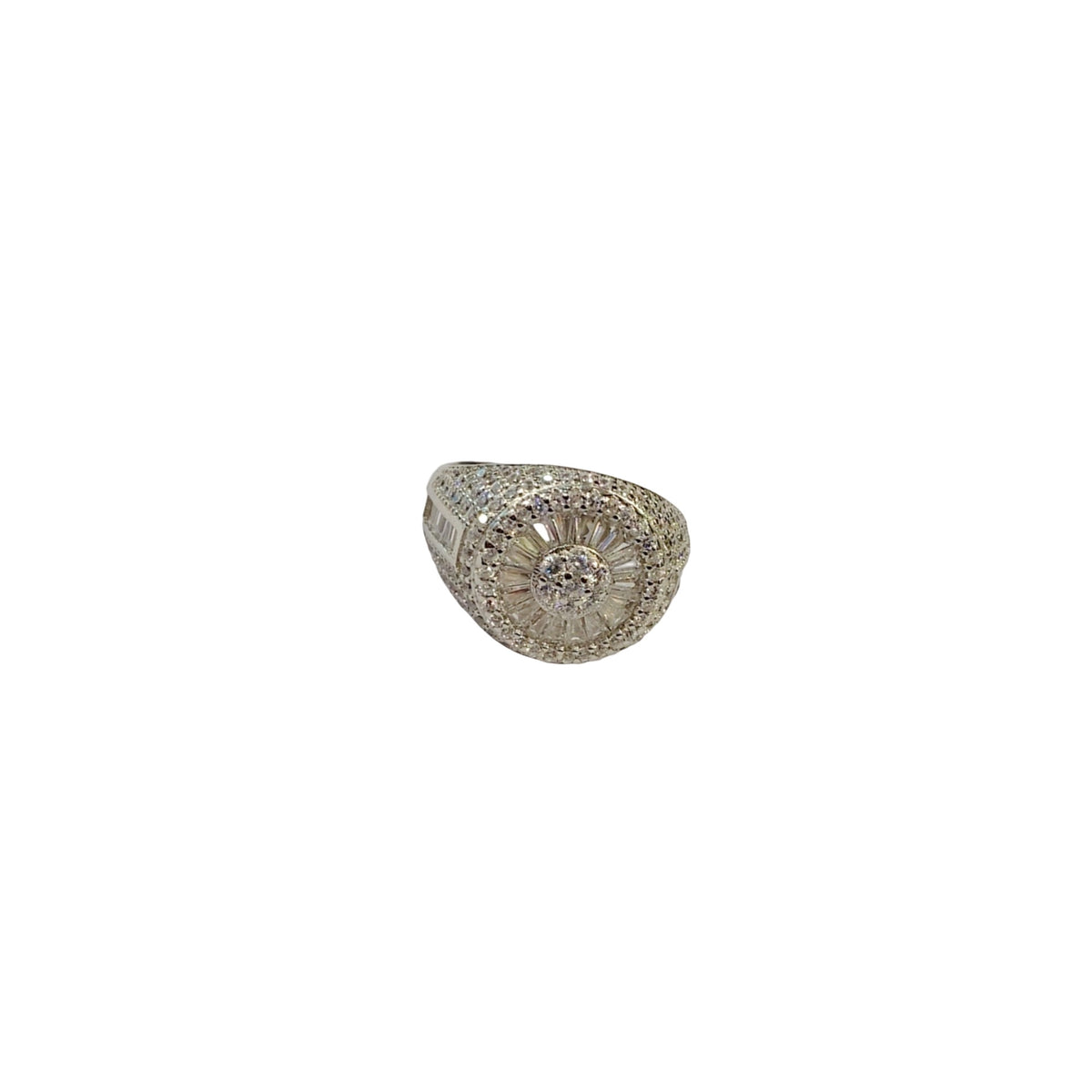 The Celeste Sunburst Cocktail Ring