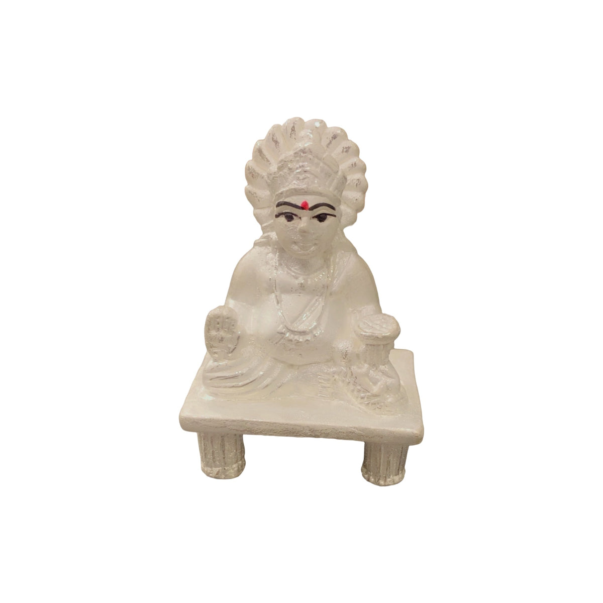 Pure 925 Chandi Kuber Ji Maharaj Idol - Dhan Ke Devta