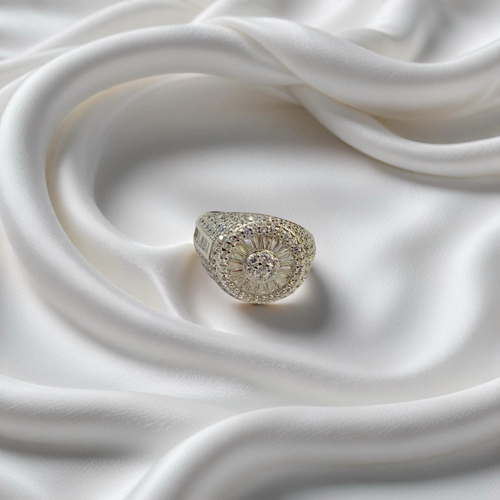 The Celeste Sunburst Cocktail Ring