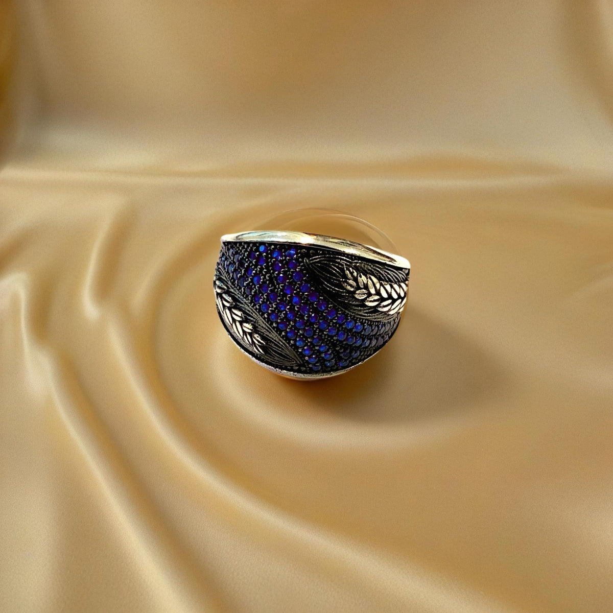 The Midnight Feather Ring