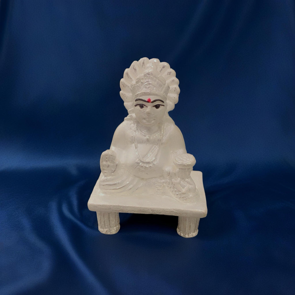 Pure 925 Chandi Kuber Ji Maharaj Idol - Dhan Ke Devta