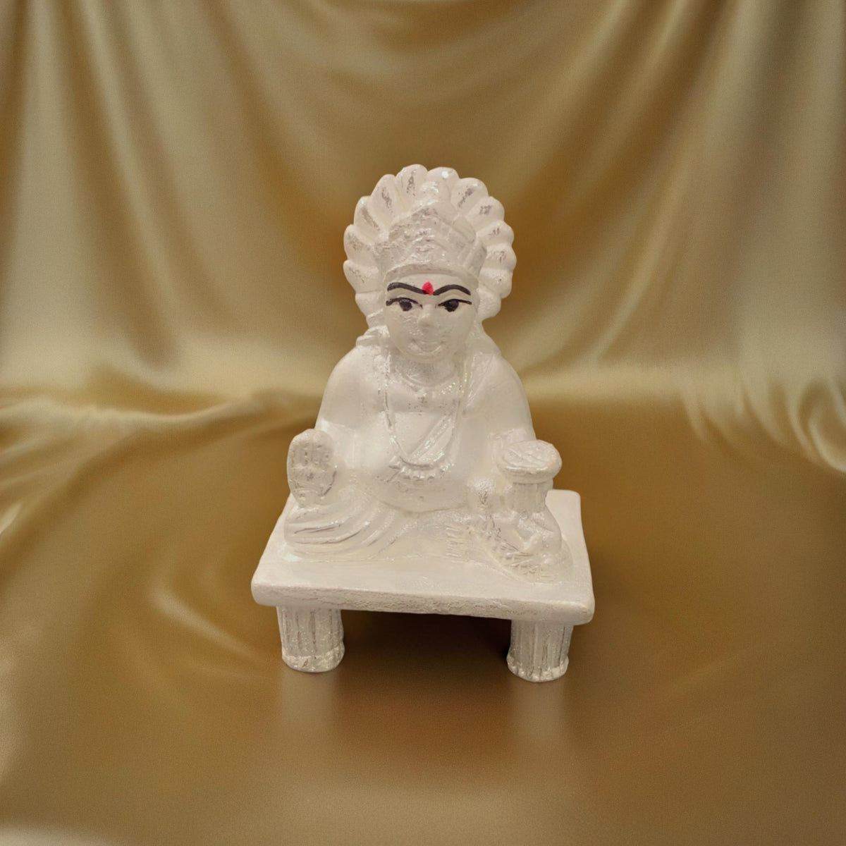 Pure 925 Chandi Kuber Ji Maharaj Idol - Dhan Ke Devta